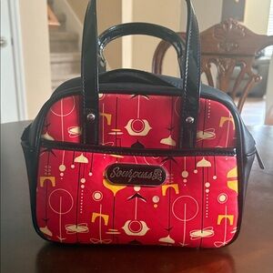 NWOT Sourpuss Retro Red and Black Shoulder Bag